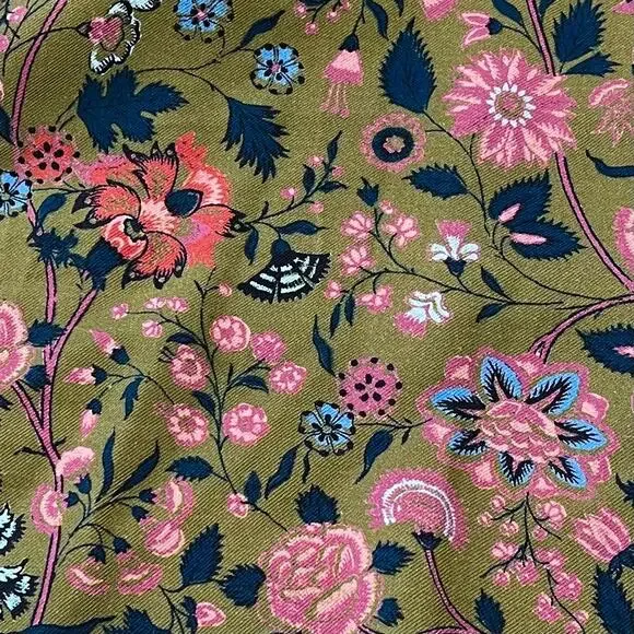 Sundance Madora Pants Olive Green Multi Floral Print - Picture 10 of 16